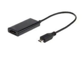 Gembird adaptér MHL(M)-HDMI(F)+MICRO USB(BF)(11pin) smartphone - TV HD (A-MHL-003)