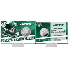 Mince New York Jets NFL Team History Highland Mint Silver Coin Card