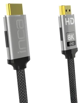 INCA IHM-03T šedá / Kabel HDMI / 2.1 / 48 Gbps / 8K / 3 m / pozlacené konektory (IHM-03T)