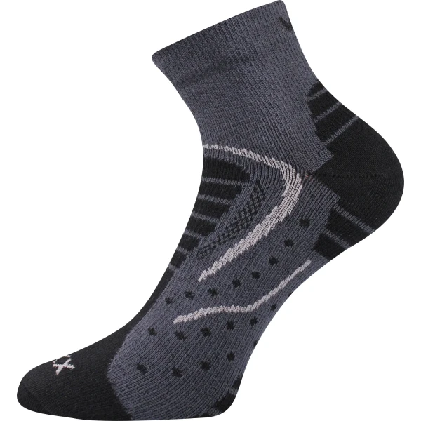 VOXX Ponožky sportovní slabé DEXTER tmavě šedé (3 páry) 35-38 116441