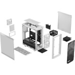 Fractal Design Meshify 2 Compact Lite bílá / ATX / 2x USB-A 3.2 / bez zdroje / průhledná bočnice / prachové filtry (FD-C-MEL2C-04)