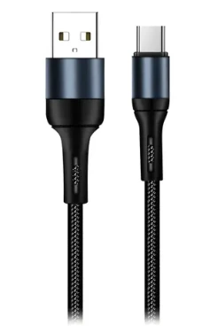 Colorway černá / Datový kabel / USB-A - USB-C / 2,4 A / 1 m (CW-CBUC045-BK)