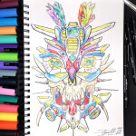Posca popisovač černá (24)