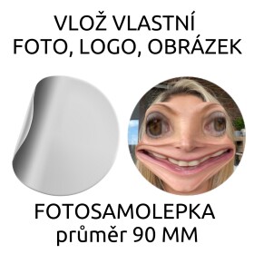 90 mm FOTOSAMOLEPKA (2ks), firemní logo