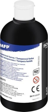 Temperové barvy 500ml černá