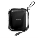 Joyroom JR-L005 černá / Power Bank / 10000mAh / kabel Lightning / 1x USB-A / 1x USB-C / 3 A (JR-L005 CB)