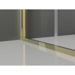 MEXEN/S - Exo sprchový kout skládací dveře 100 x 90, transparent, zlato 816-100-090-50-00