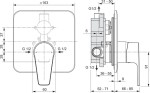 IDEAL STANDARD - Cerafine D Baterie pod omítku, chrom A7190AA