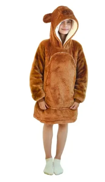 Cozy Noxxiez CH327 Kapybara - hřejivá televizní mikinová deka s kapucí pro děti 7 - 12 let (20-CH327)