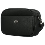 Trendy dámská koženková crossbody kabelka Karlita, černá