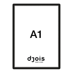 Djois samolepicí rámeček - Magneto, A1, černý, 1 ks