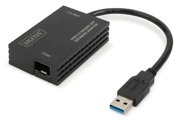 Digitus USB-A - RJ45/SFP / Síťový adaptér / Gigabit Ethernet / 1 Gbps / RTL8153 (DN-3026)
