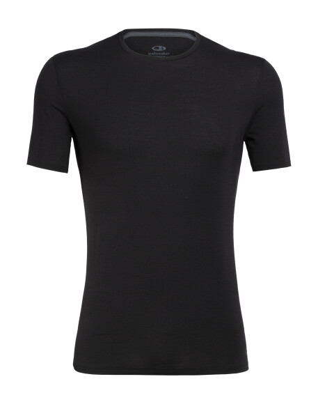 Pánské merino triko krátký rukáv ICEBREAKER Mens Anatomica SS Crewe, Black velikost: S