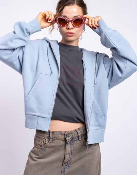 Carhartt WIP W' Hooded Heart II Hartt Jacket Blue Fog L