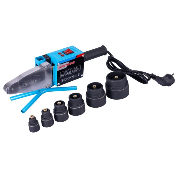 Polyfúzní svářečka plastových trubek, 20-63mm, 750/1500W, WESTBERG
