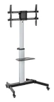 S-11AL / Mobilní stojan pro TV / 37-86" / VESA 600x400 / nosnost 50 kg / výškově nastavitelný / na kolečkách (STO S-11-AL)