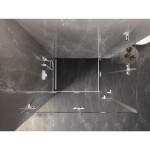 MEXEN/S - Lunar-F Duo sprchový kout skládací dveře 90 x 85, transparent, bílá 836-090L-085P-20-00