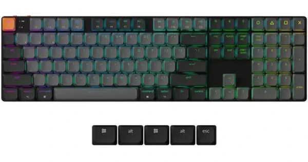 Keychron K5 v2 Hotswap (Keychron Super Red) / Klávesnice / Mechanická / Red switch / QMK/VIA / BT / USB (K5X-H1)