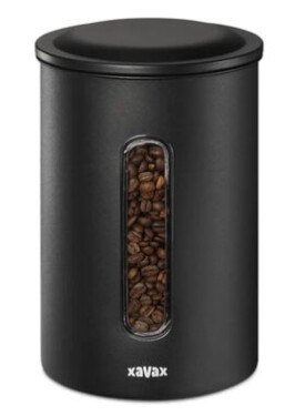 Xavax Barista dóza na 1,3 kg zrnkové kávy nebo 1,5 kg mleté kávy vzduchotěsná matná černá
