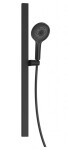 Kielle - Oudee Set sprchové hlavice, tyče a hadice, matná černá 20402SE84