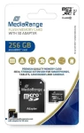 MediaRange microSDXC 256GB + SD adaptér / Class 10 / UHS-I / R: 80 MB/s / W: 10 MB/s (MR946)