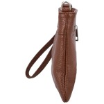 Módní dámská kožená mini crossbody kabelka Kaliopi, hnědá