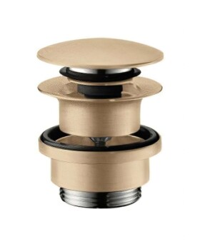 HANSGROHE - Odtokové soupravy Odtoková souprava Push-Open, kartáčovaný bronz 50100140