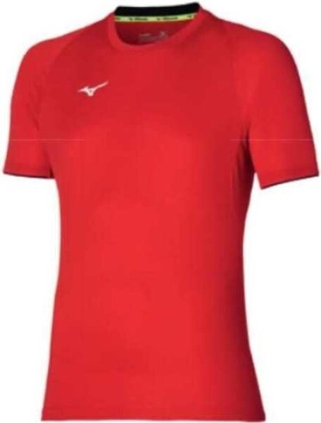 Mizuno Jr Core SS Tee Red Black - Juniorské tričko Mizuno Jr Core SS Tee 32EA740165 Velikost textilu: 128