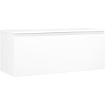 MEXEN/S - Orio koupelnová skříňka pod umyvadlo 120 cm s deskou, 1 šuplík, bílá mat 91A10-12047-1-BFC01