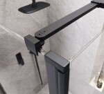 CERSANIT - SET B793 WALK-IN MILLE POHYBLIVÁ STĚNA ČERNÁ 120X30X200 VIR S601-180