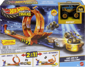 Hot Wheels monster trucks dráha se smyčkou a bigfootem - Mattel Hot Wheels