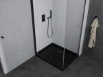 MEXEN/S - Pretoria sprchový kout 100x120, transparent, černá + sprchová vanička včetně sifonu 852-100-120-70-00-4070B