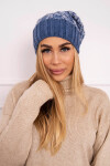 Milano fleecová čepice K203 denim melange+jeans UNI