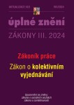 Aktualizace 2024 III/3 Zákoník práce kolektivním vyjednávání