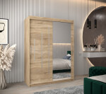 Šatní skříň Abi Y2 Barva korpusu: Bílá, Rozměry: 120 cm, Dveře: Dub artisan