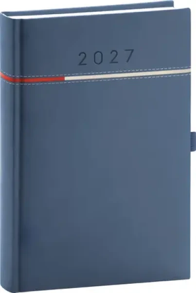 NOTIQUE Tomy 2027 modro-červený / Denní diář / 15 x 21 cm