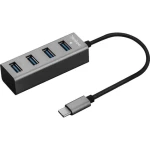 YENKEE YHB C430 šedá / USB Hub / 4x USB-A 3.0 (8590669295098)
