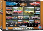 EUROGRAPHICS Puzzle Americká auta z roku 1960