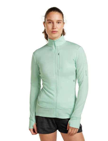 Dámská merino mikina ICEBREAKER Wmns 260 Quantum IV LS Zip, Mint velikost: M