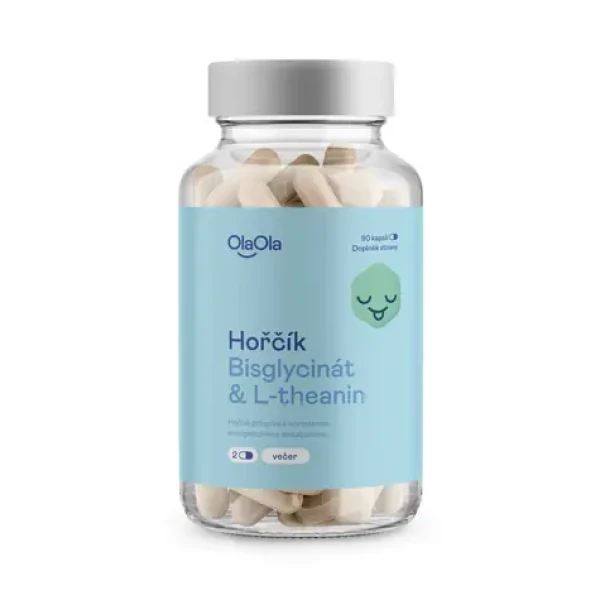 OlaOla Hořčík Bisglycinát L-theanin na noc / 90 kapslí (110040)