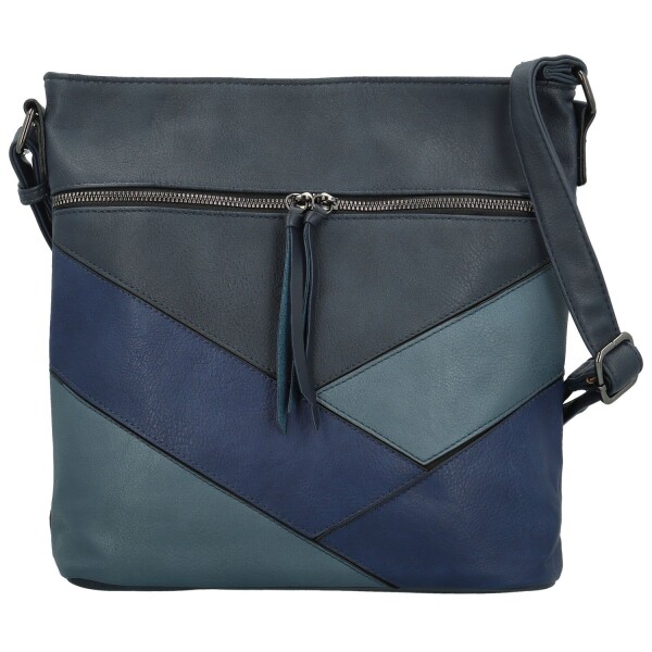 Trendy dámská koženková crossbody kabelka Nicoll, tmavě modrá