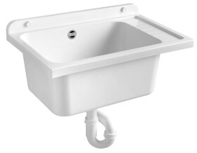 AQUALINE - Výlevka na skříňku 58x38cm, plast bílá PI5838