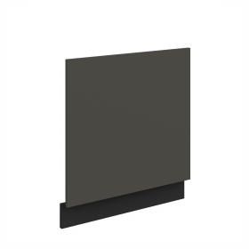 Dvířka na vestavnou myčku nádobí Aria ZM 570x596 Barva korpusu: Černá, Barva dvířek: GR - Graphite AFM