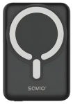 Savio BA-12 černá / Powerbanka / 10000 mAh / magnetické bezdrátové nabíjení / USB-C PD 20W (BA-12)