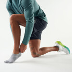 Unisex merino běžecké ponožky SMARTWOOL Run Zero Cushion No Show Socks, Light Gray velikost: 46-49 (XL)