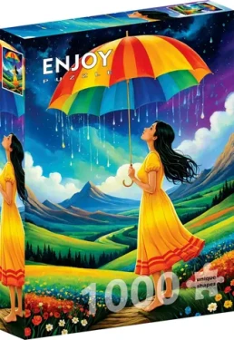 ENJOY Puzzle Duhový deštník
