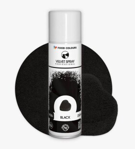 Food Colours sametový sprej Black (250 ml)