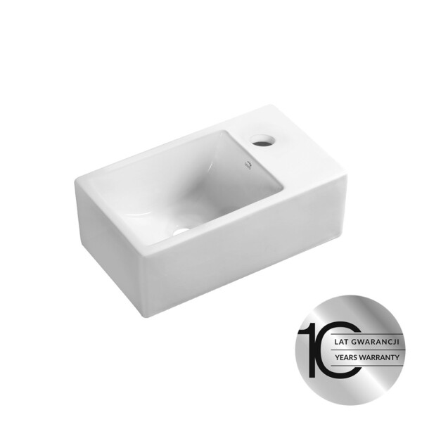 Laveo - Kvadrato - keramické umyvadlo na desku/stěnu VUK_6135