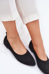 Síťované Textilní Baleríny Dámské Černé Sarina 37