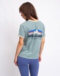 Tričko Patagonia W's Fitz Roy Foothills Ringer Tee Cover Green